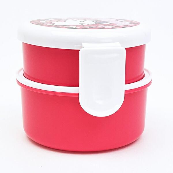 サンリオ ハローキティ 丸型ランチボックス2段（フォーク付き） お弁当