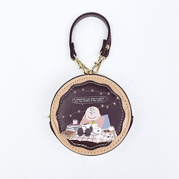 スヌーピーのラウンドマカロンポーチ