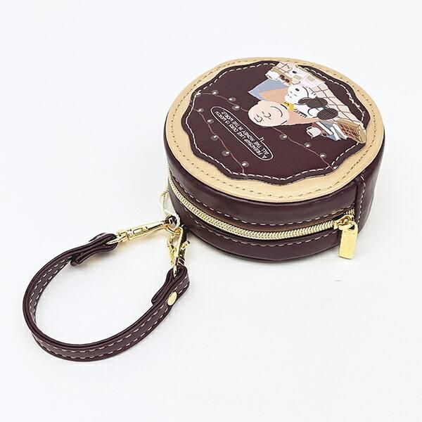 スヌーピーのラウンドマカロンポーチ
