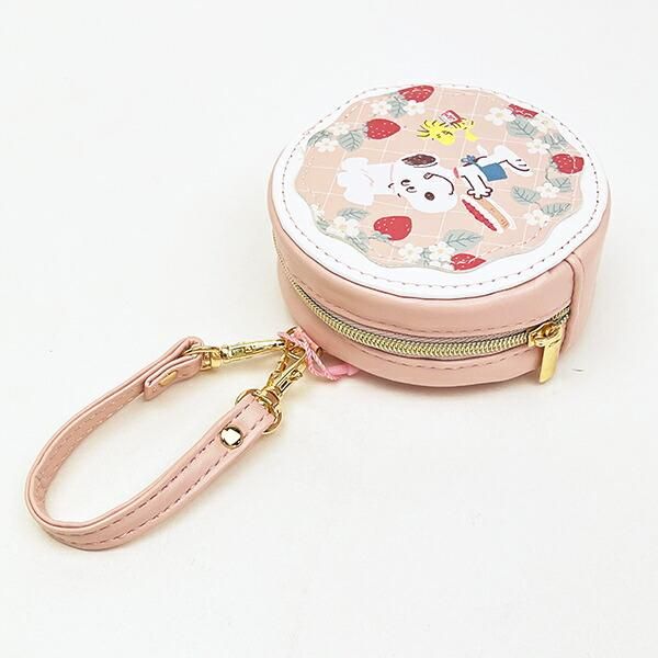 スヌーピーのラウンドマカロンポーチ