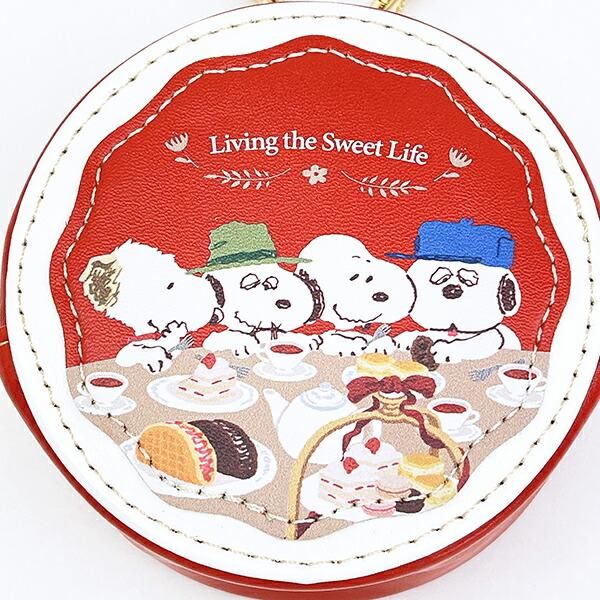スヌーピーのラウンドマカロンポーチ