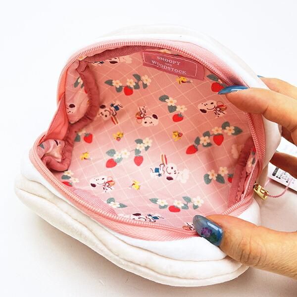 スヌーピー クリームサンドポーチ ストロベリー SNOOPY