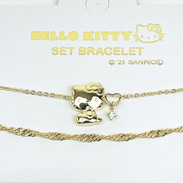 Sanrio サンリオ キティ ブレスレット 2個セット サンリオ ハローキティ セットダブルブレスレット お座り アクセサリー