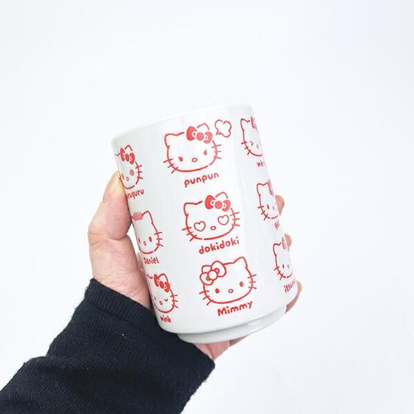 サンリオキャラクターズ ハローキティ 湯のみ いろいろフェイス 日本製