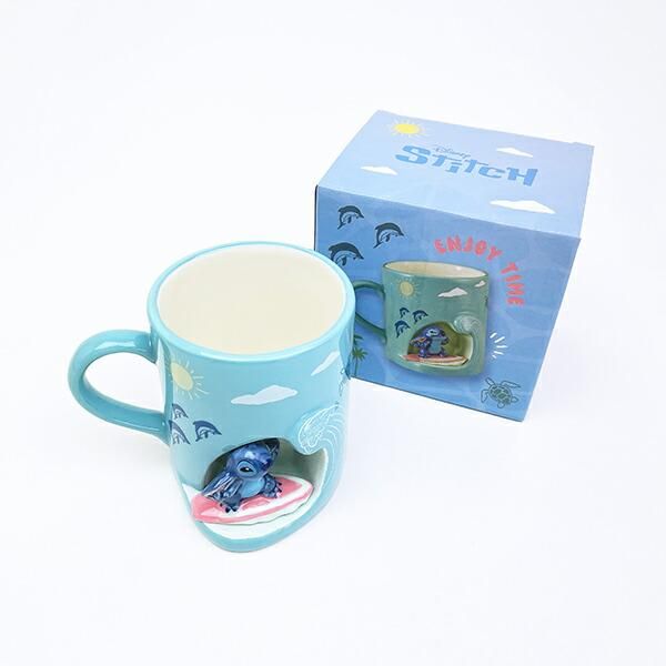 ディズニー スティッチ サーフィンマグカップ コップ Disney