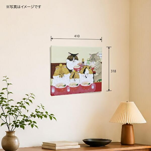 予約品】 世にも不思議な猫世界 ジクレーキャンバスアートボード F6号