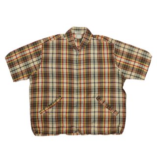 <img class='new_mark_img1' src='https://img.shop-pro.jp/img/new/icons47.gif' style='border:none;display:inline;margin:0px;padding:0px;width:auto;' />TownCraft S/S Zip Check Shirt - Check- Vintage