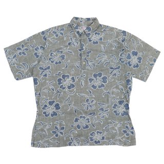 <img class='new_mark_img1' src='https://img.shop-pro.jp/img/new/icons47.gif' style='border:none;display:inline;margin:0px;padding:0px;width:auto;' />Go Barefoot S/S Aloha Shirt - Olive- Vintage
