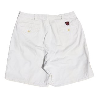 <img class='new_mark_img1' src='https://img.shop-pro.jp/img/new/icons47.gif' style='border:none;display:inline;margin:0px;padding:0px;width:auto;' />Polo Ralph Lauren 2tuck Cotton Shorts - White - Vintage