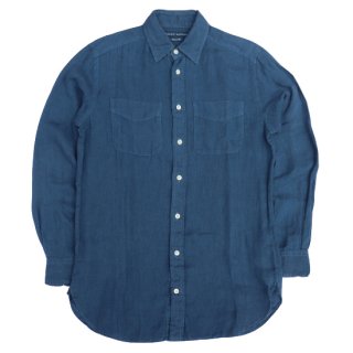 <img class='new_mark_img1' src='https://img.shop-pro.jp/img/new/icons47.gif' style='border:none;display:inline;margin:0px;padding:0px;width:auto;' />Polo Ralph Lauren L/S Linen Shirt - Navy - Vintage