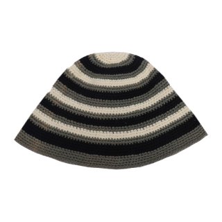 <img class='new_mark_img1' src='https://img.shop-pro.jp/img/new/icons47.gif' style='border:none;display:inline;margin:0px;padding:0px;width:auto;' />Newyorkhat Cotton Hat - Black/Gray - DeadStock