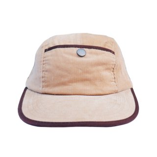 <img class='new_mark_img1' src='https://img.shop-pro.jp/img/new/icons47.gif' style='border:none;display:inline;margin:0px;padding:0px;width:auto;' />Unknown Corduroy Long Bill Cap - Beige/Darkbrown - DeadStock