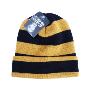 <img class='new_mark_img1' src='https://img.shop-pro.jp/img/new/icons47.gif' style='border:none;display:inline;margin:0px;padding:0px;width:auto;' />New York Hat Border Knit Cap - Black/Gold - DeadStock