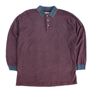 <img class='new_mark_img1' src='https://img.shop-pro.jp/img/new/icons47.gif' style='border:none;display:inline;margin:0px;padding:0px;width:auto;' />Duck Head L/S Polo Shirt - Marron/Gold - Vintage