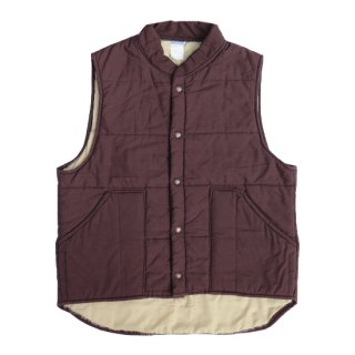 <img class='new_mark_img1' src='https://img.shop-pro.jp/img/new/icons47.gif' style='border:none;display:inline;margin:0px;padding:0px;width:auto;' />Nelson Shell Cotton Vest - Dark Brown - Vintage