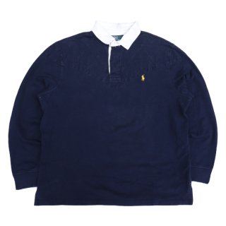 <img class='new_mark_img1' src='https://img.shop-pro.jp/img/new/icons47.gif' style='border:none;display:inline;margin:0px;padding:0px;width:auto;' />Polo Ralph Lauren Rugger Shirt - Navy/Yellow - Vintage