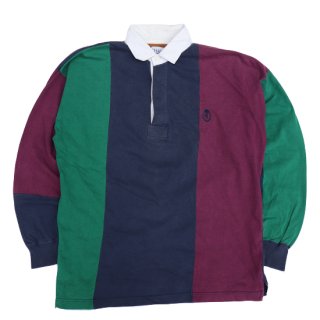 <img class='new_mark_img1' src='https://img.shop-pro.jp/img/new/icons47.gif' style='border:none;display:inline;margin:0px;padding:0px;width:auto;' />Chaps Ralph Lauren Rugger Shirt - Navy/Purple/Green - Vintage