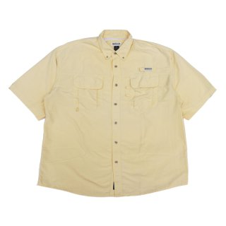 <img class='new_mark_img1' src='https://img.shop-pro.jp/img/new/icons5.gif' style='border:none;display:inline;margin:0px;padding:0px;width:auto;' />Magellan Sportswear S/S Nylon Fishing Shirt - Yellow - Vintage