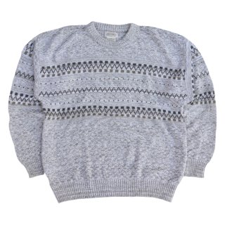 <img class='new_mark_img1' src='https://img.shop-pro.jp/img/new/icons47.gif' style='border:none;display:inline;margin:0px;padding:0px;width:auto;' />St Jhon's Bay Cotton Acryl Knit - Gray - Vintage