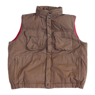 <img class='new_mark_img1' src='https://img.shop-pro.jp/img/new/icons47.gif' style='border:none;display:inline;margin:0px;padding:0px;width:auto;' />Eddie Bauer Goose Down Vest - Brown/Red - Vintage