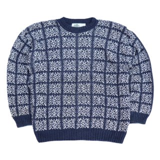 <img class='new_mark_img1' src='https://img.shop-pro.jp/img/new/icons5.gif' style='border:none;display:inline;margin:0px;padding:0px;width:auto;' />Timber Trall Cotton Knit - Navy/White - Vintage