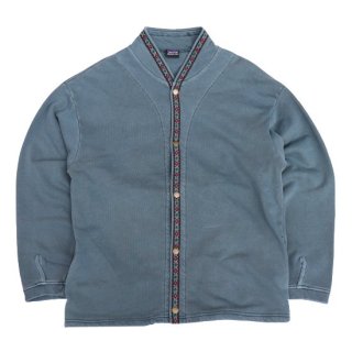 <img class='new_mark_img1' src='https://img.shop-pro.jp/img/new/icons5.gif' style='border:none;display:inline;margin:0px;padding:0px;width:auto;' />Jagged Edge Mountain Gear Cotton Cardigan - Navy - Vintage