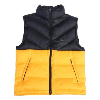 <img class='new_mark_img1' src='https://img.shop-pro.jp/img/new/icons5.gif' style='border:none;display:inline;margin:0px;padding:0px;width:auto;' />Jagged Edge Mountain Gear Down Vest - Black/Yellow - Vintage