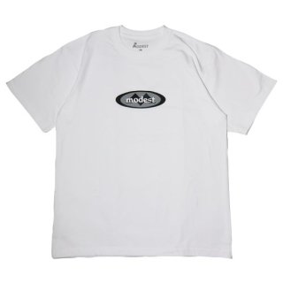 <img class='new_mark_img1' src='https://img.shop-pro.jp/img/new/icons5.gif' style='border:none;display:inline;margin:0px;padding:0px;width:auto;' />Modest Oval Logo S/S Tee - White - Domestic