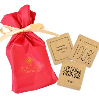 究極の手詰めドリップバッグコーヒーギフト【5袋】／リボン包装【赤】 母の日・クリスマスに最適