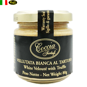 イタリア産 白ヴルーテソース黒トリュフ White Veloute with truffle 80g | COCCIA TARTUFI [ コッチャ タルトゥーフィ社]