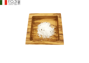 オリーブウッド　塩こざら　ciotola quadrata piccola-8×8�