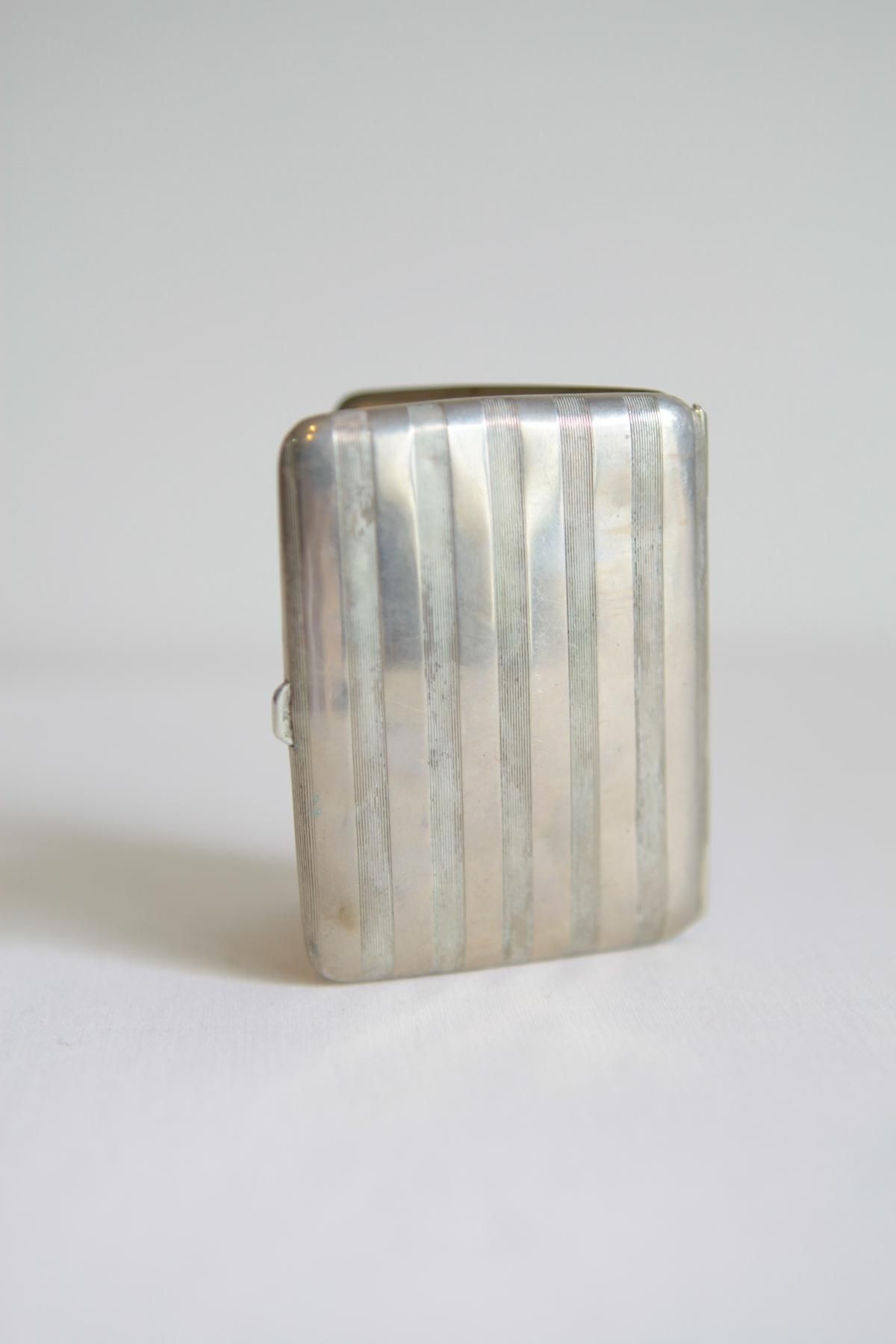 Silver cigarette case - Nom Vintage