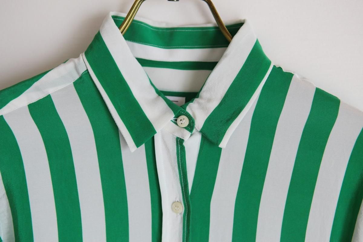 イタリア製 STELLA JEAN シャツ ステラジャン シャツ ITALY Stella Jean striped shirt - Nom Vintage