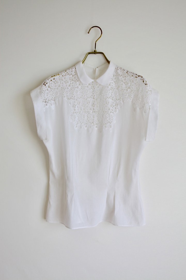 50s cotton blouse 