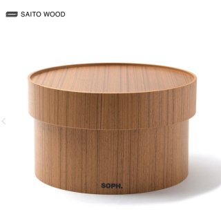【sophnet.】SAITO WOOD ROUND BOX