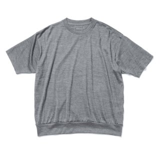 sophnet.WASHABLE WOOL HEM RIBBED S/S TOP