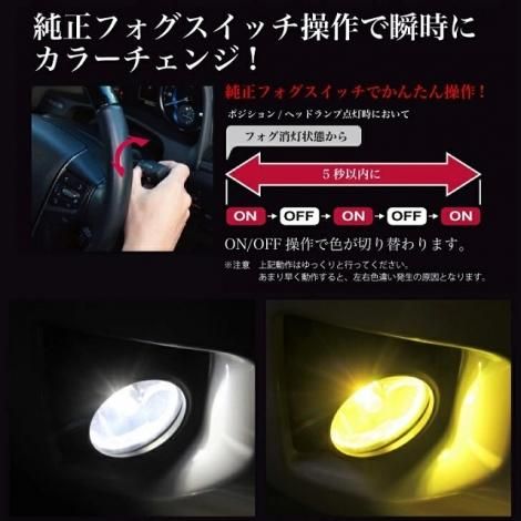 ジュエルLEDバイカラーフォグバルブ