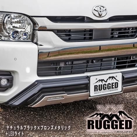 ハイエース用 フロントバンパーガード | RUGGED XX ダブル ハイエース用 フロントバンパーガード | RUGGED XX ダブル