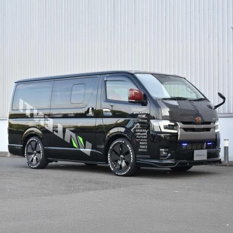 VALENTI│ヴァレンティ│LED ヘッドライト ブラック｜200 ハイエース ヴァレンティ ハイエース用6眼LEDヘッドランプ ジュエルヘッド