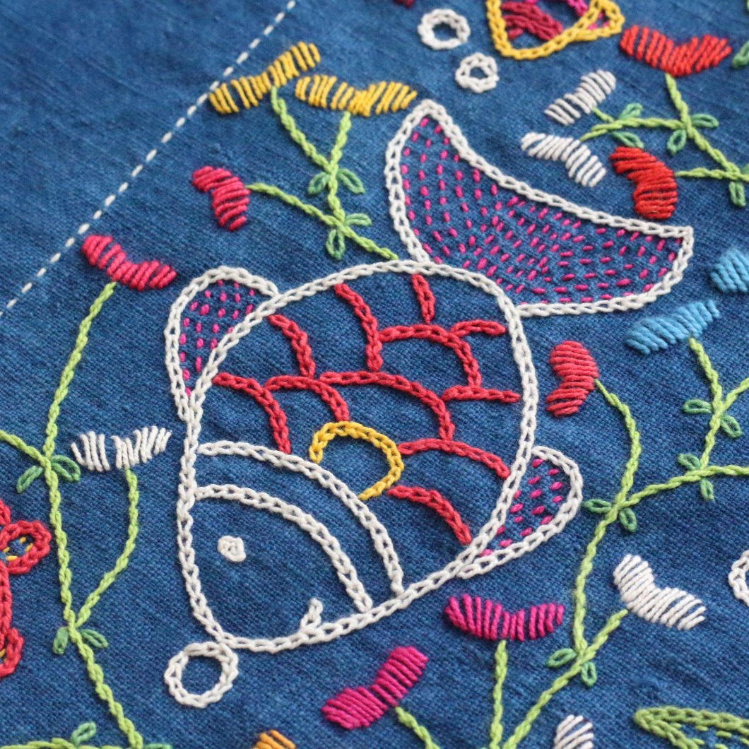 ラオスの刺繍糸