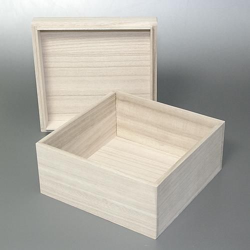 値下げしました‼️般若面（桐製・箱付き） 桐箱 正方形サm W180D180H100 - 桐箱屋さん