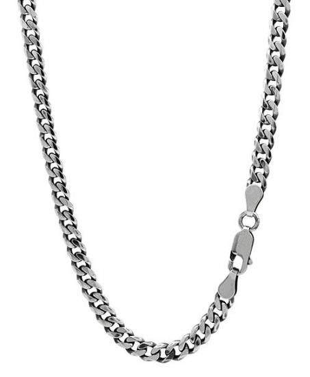 シルバー925 6面カット キヘイチェーン 喜平ネックレス 幅約4.6mm