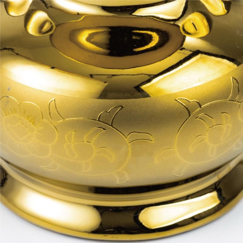 仏具】金唐草仏花瓶4.5寸 花瓶 - 神棚神具の専門店 神棚の里 仏具】金唐草仏花瓶4.5寸 花瓶 - 神棚神具の専門店 神棚の里