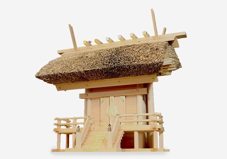 神棚 茅葺き一社 大 - 神棚神具の専門店 神棚の里【公式】