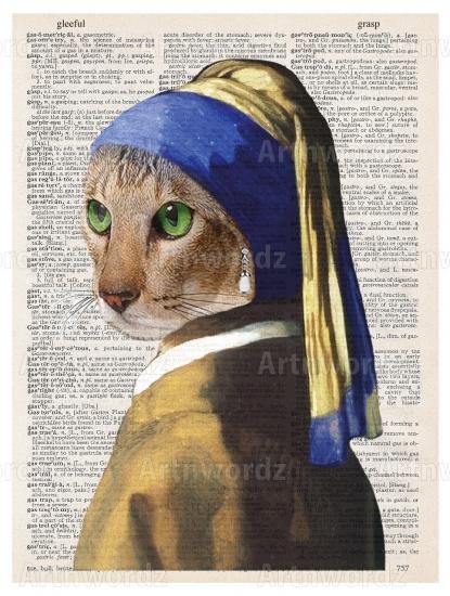 アートンワーズ THE BLUE CAT 原画 絵画 現代アート インテリア Blue Cat - ARTNWORDZ☆アートンワーズ