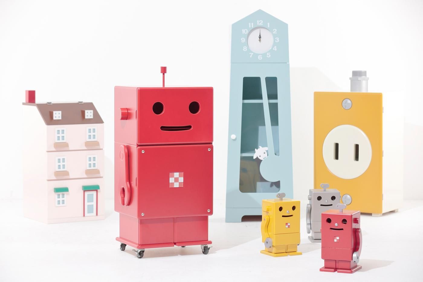 ete ROBIT エテ ロビット収納 限定カラー キャビネット ピンク ROBIT/ロビット 収納ロボ 当店限定カラー［ete・えて］ 通販