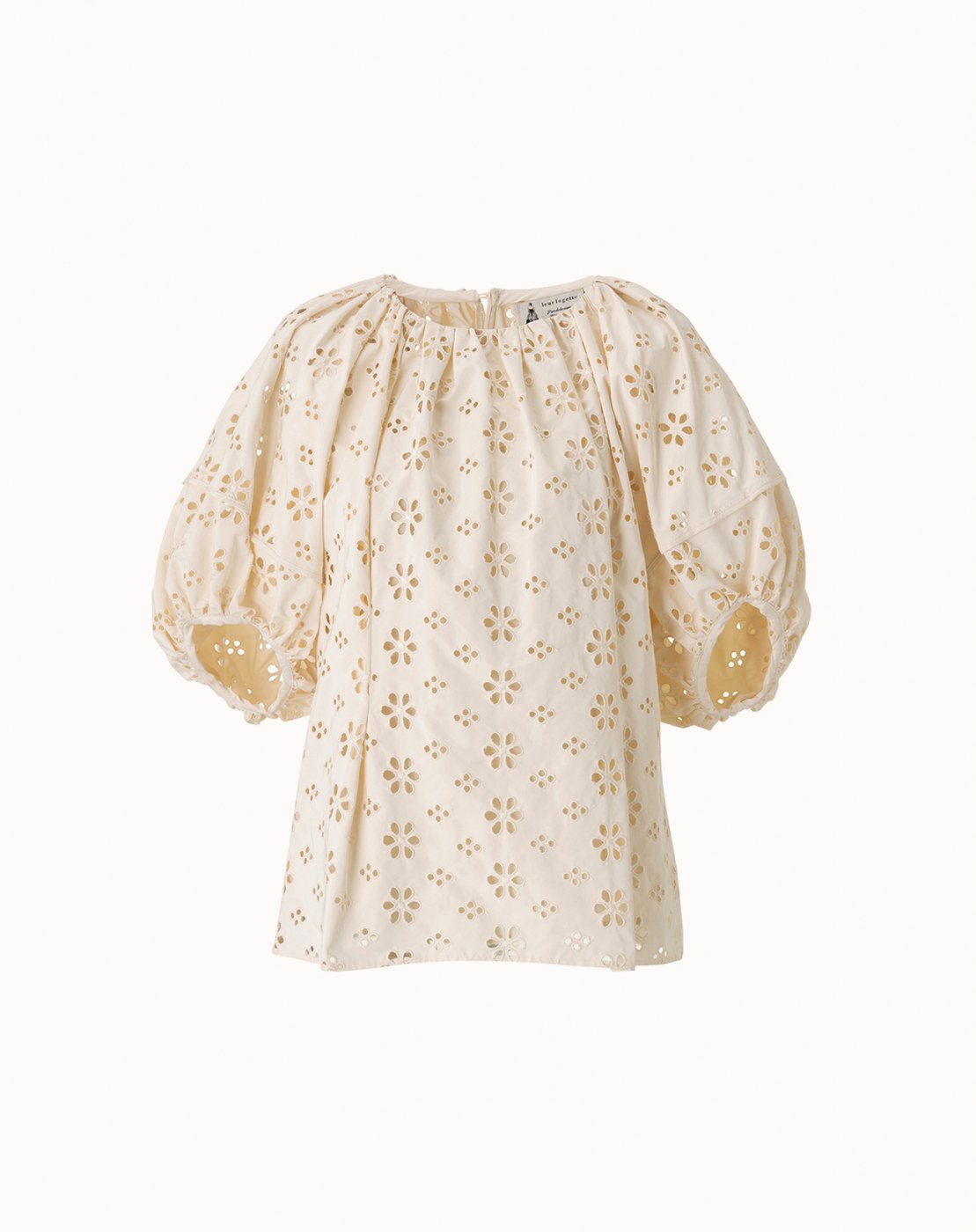 leur logette - Cutwork Embroidery Blouse - Off White