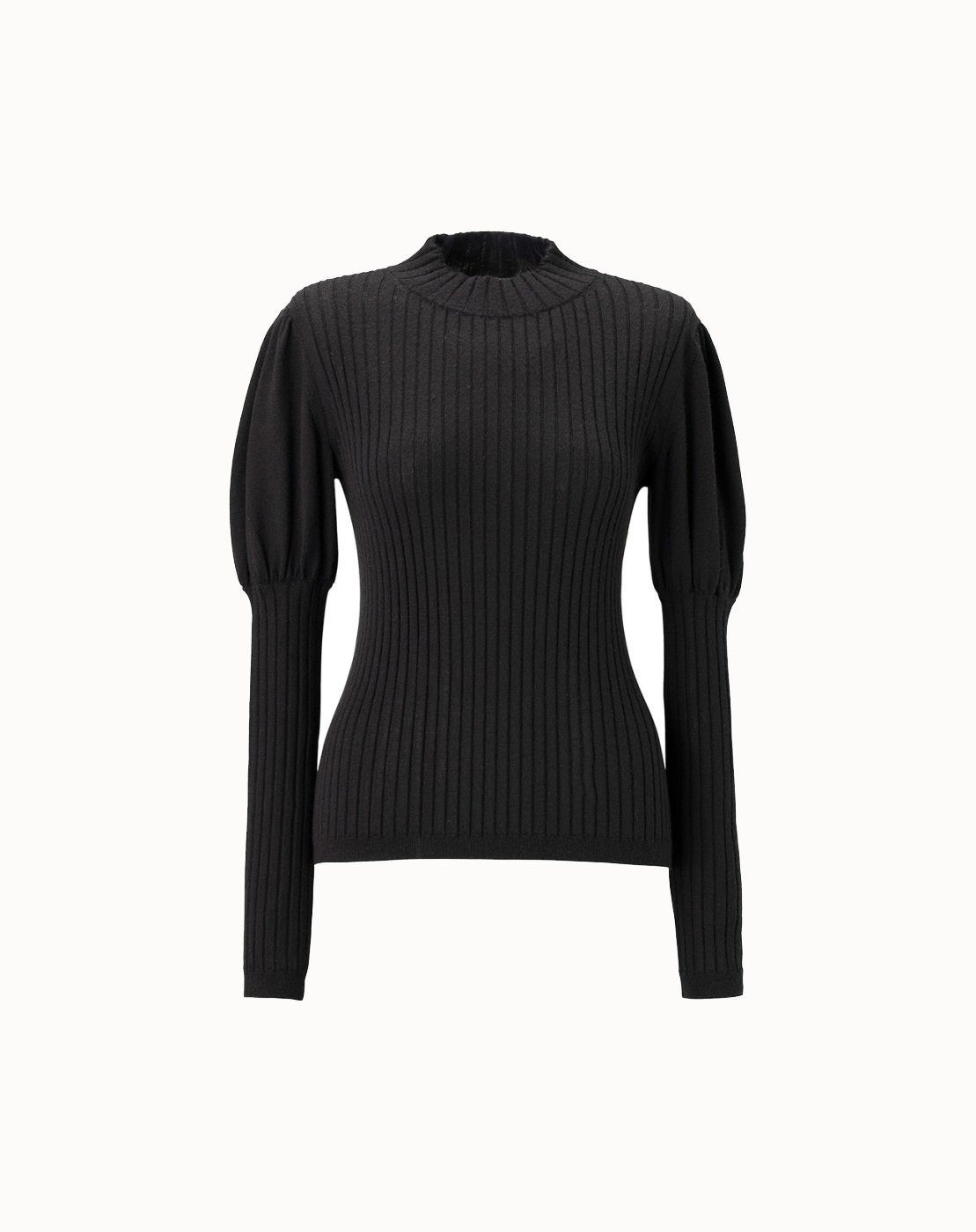 leur logette - <img class='new_mark_img1' src='https://img.shop-pro.jp/img/new/icons1.gif' style='border:none;display:inline;margin:0px;padding:0px;width:auto;' />Cashmere Silk Rib Top - Black