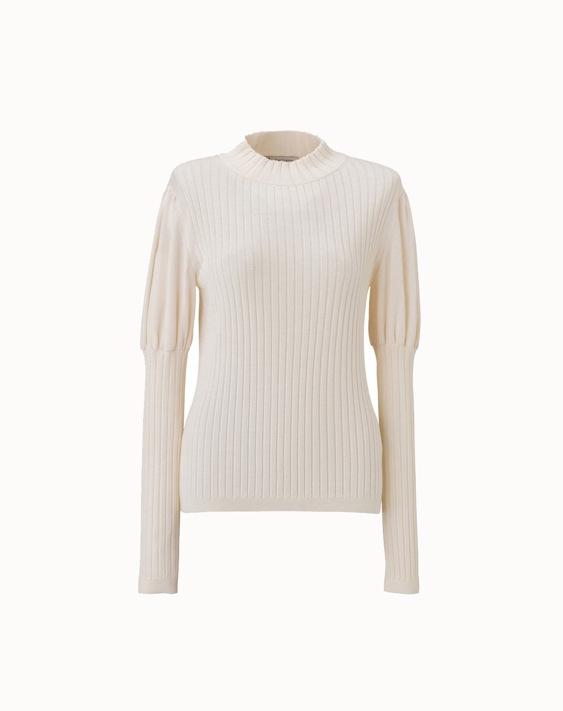 leur logette - <img class='new_mark_img1' src='https://img.shop-pro.jp/img/new/icons1.gif' style='border:none;display:inline;margin:0px;padding:0px;width:auto;' />Cashmere Silk Rib Top - Off White