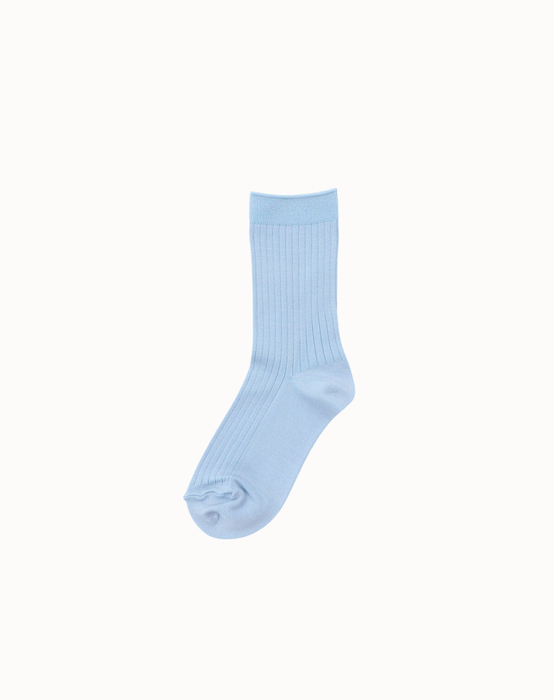 leur logette - Silk Rib Socks - Sax Blue